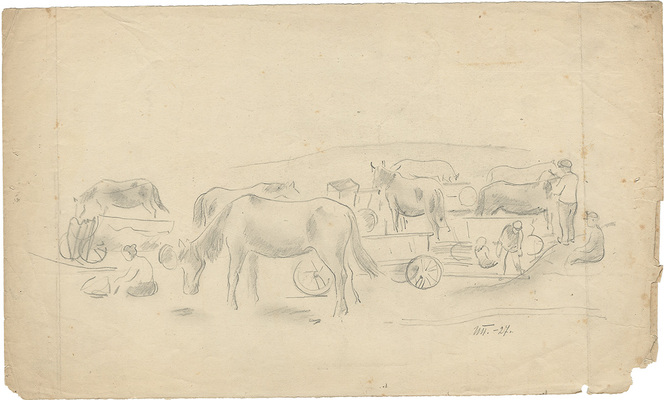 Плещинский Илларион Николаевич. Жанровая сцена